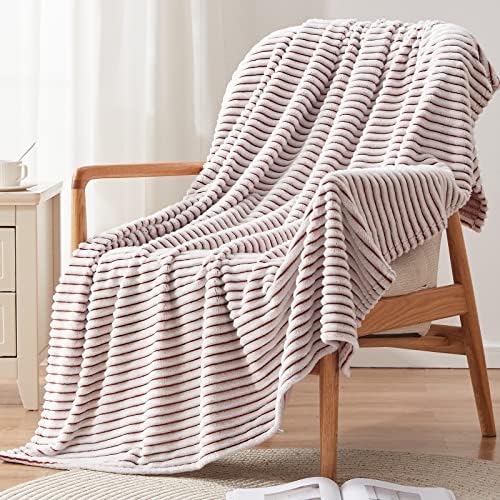 EMME Fleece Blanket for Sofa 152 x 203 cm, Soft, Plush, Warm and Cozy Throw Blanket, Single Layer, 3D Touch Experience, Perfect for Bed Couch and Sofa Chair(Grey, 152 x 203)