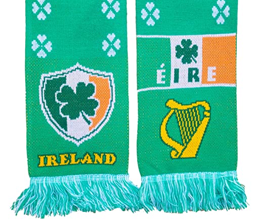 Generisch Ireland, Ireland, Éire Scarf, Cult Scarf, Souvenir Scarf (Knitted Scarf), Black, Red, Yellow, White, 145 - Image 4