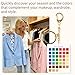 Seasons Color Analysis Swatch Keychain – Portable Seasonal Palette for Personal Styling, Fashion & Makeup Guide, Clear Acrylic Keyring with Spring Color Swatches (True Spring)