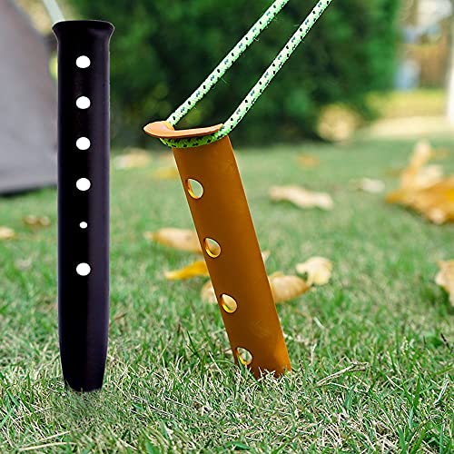 ペグ テントペグ 軽量 高強度 アルミ 合金 5本セット 31cm テント用 タープ用 タープペグ キャンプ用 loyouve ピクニック アウトドア 硬い土 砂地 雪道 草地用 ゴールド 3枚目