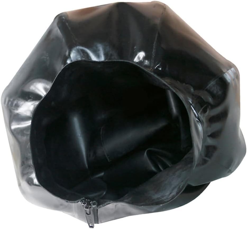 MONNIK Latex Hood Double Layer Sexy Fetish Inflatable Balloon Mask for Bodysuit Cosplay Catsuit Party