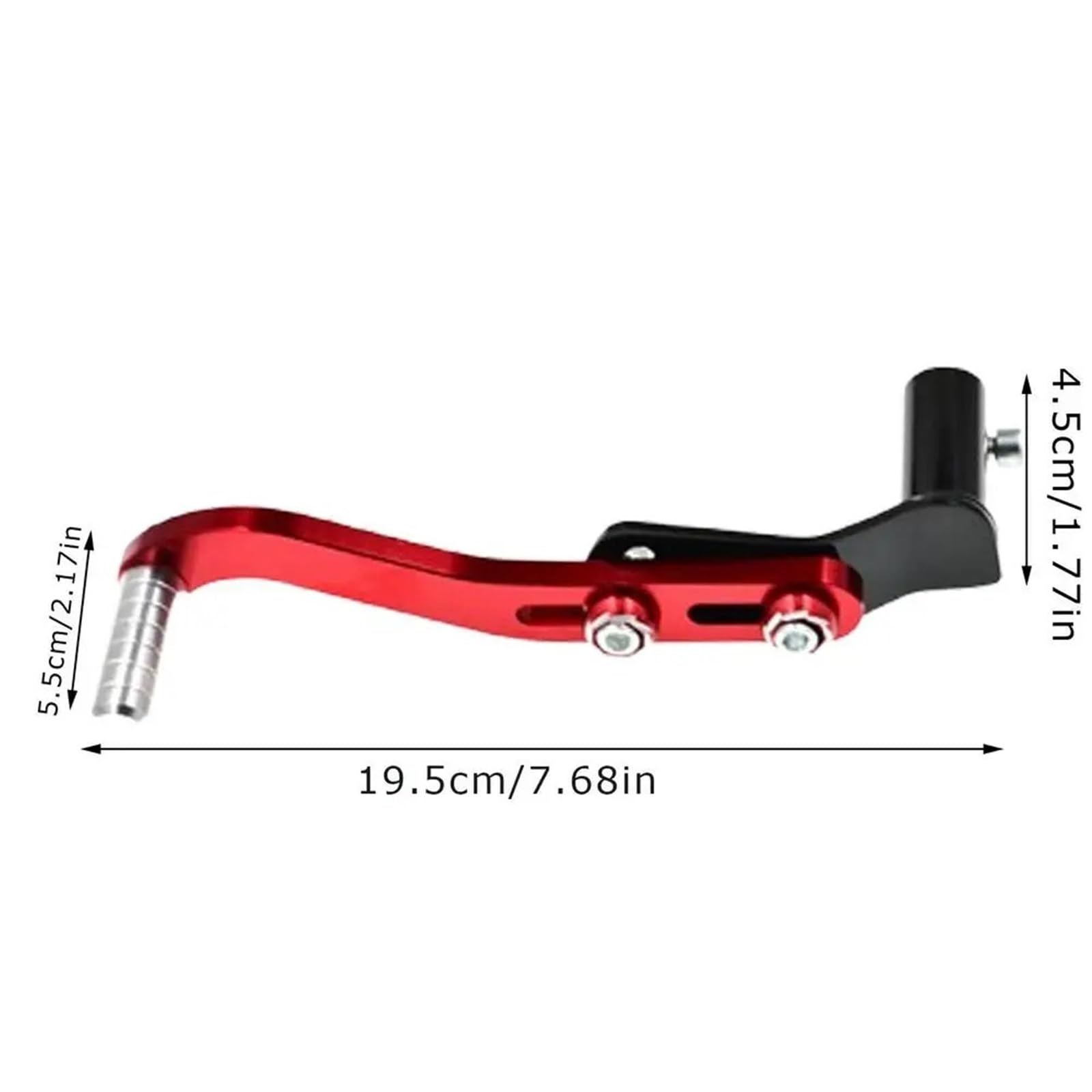 Leva di avviamento a pedale, leva del cambio in lega alluminio, modifica per moto fuoristrada(Red)