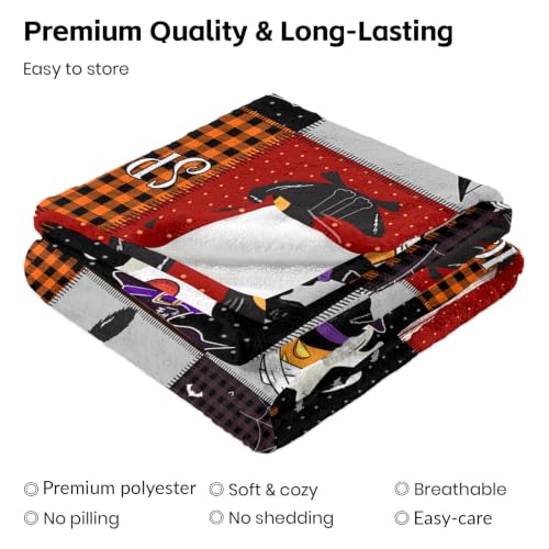 Image of Halloween Throw Blanket, Fall Decorations for Home, 40x60inches