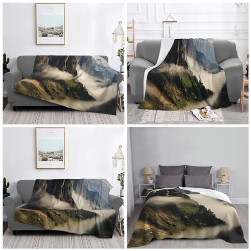 Couverture micro polaire légère contre le froid du salon