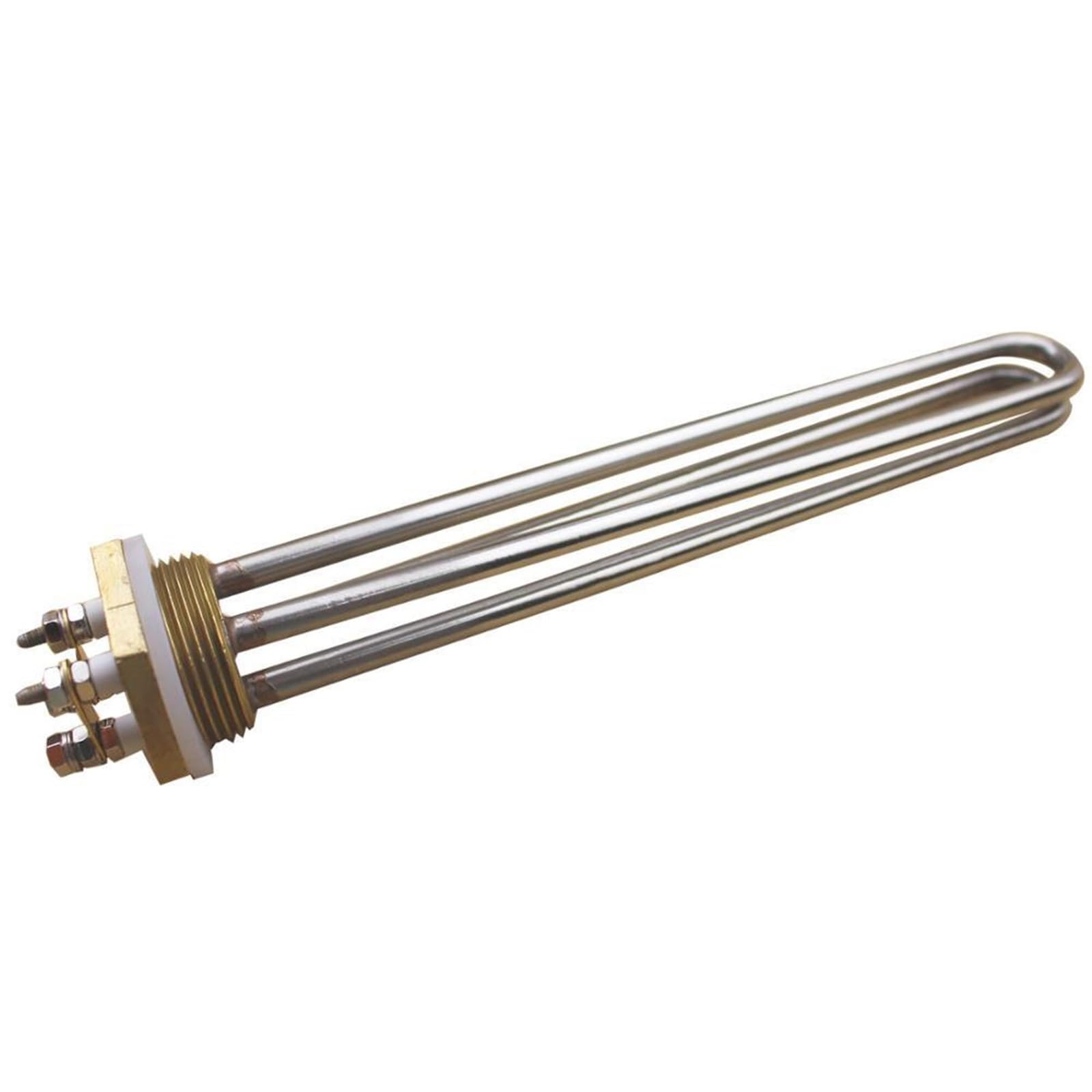 24 V 48 36 DC Heizelement DN32 Gewinde Rohr Tauch Warmwasserbereiter 600 W/900 W/1200 W/1500 W 1 Stücke(Silver,36V 1200W 3 loops)