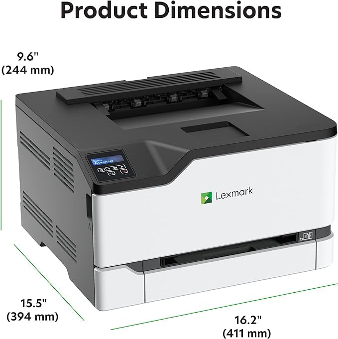 Image of Lexmark CS331dw Color Laser Printer with Ethernet, Mobile-Friendly, Wireless Office Printer with Automatic Two-Sided Printing (3-Series)(40N9020)
