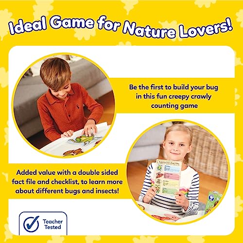 Orchard Toys Bug Hunters - Gioco Da Tavolo Educativo Per Bambini 3+, Conteggio E Osservazione, 2-4 Giocatori, Fatto In Gran Bretagna