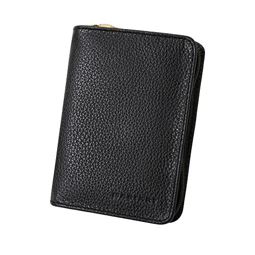 Carteira Feminina Couro Legítimo Mariart Porta Documentos, Notas e Cartão 176 (Preto)