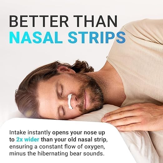 Image of Magnetic Nasal Strips for Breathing - Anti Snoring Nose Clip & Nasal Dilator for Men & Women Skin Safe Sleep Aid Snore Stopper Device 15 Magnetic Stickers + 5 Reusable Nose Clips Set