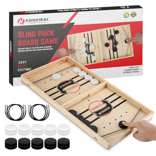 Fast Sling Puck Juego de Mesa de Madera para 2 Jug. miniatura 2