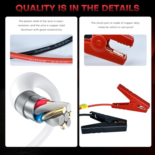 Image of Smart Jump Starter Clamps,EC5 Heavy Duty Jump Starter Automotive Booster Clamp Cables Replacement Alligator Clamps with Intelligent