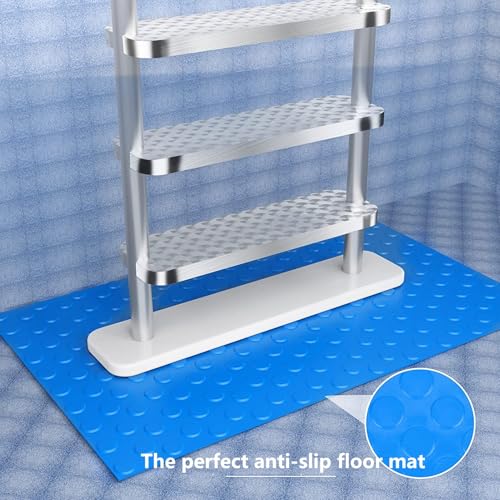 Alfombrilla antideslizante para escalera de piscina (2 piezas) miniatura 4