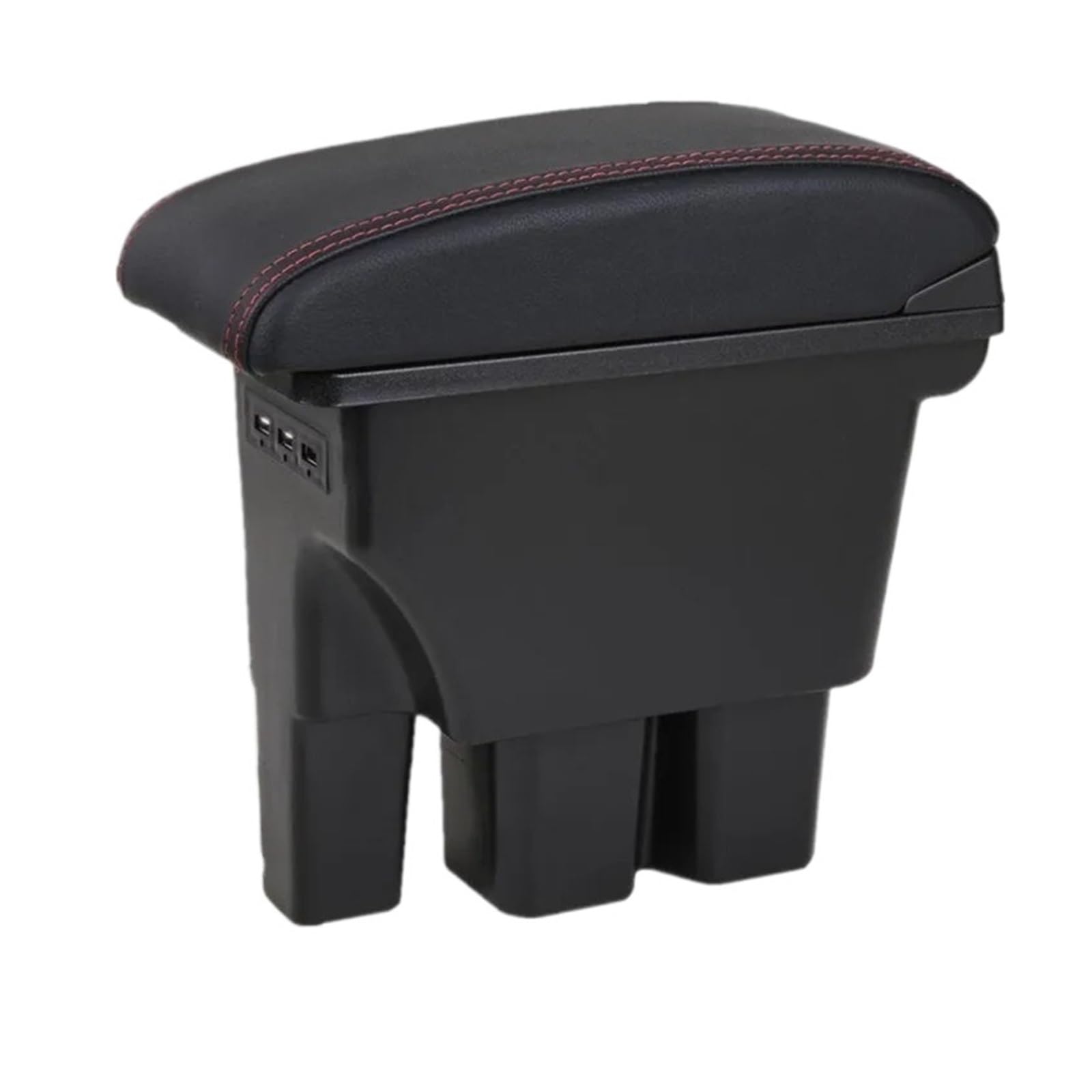 Umdjju 1A1 Black Leather For Suzuki For Jimny Jb74 2019-2024 Armrest Box Retrofit Interior Details Car Accessories Car Centre Console Armrest Box(1A1 Black Leather)