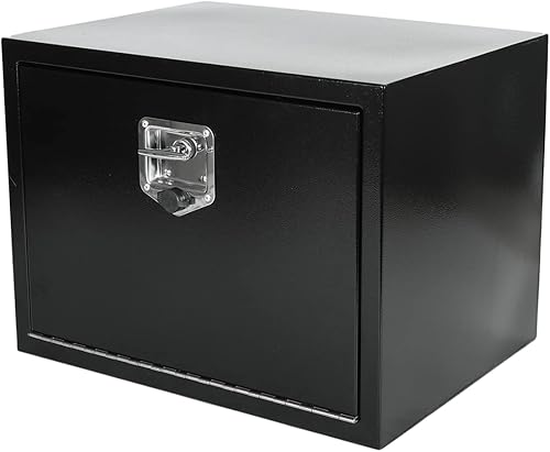 Miniatura 38 de Caja de acero para camión, 30 x 18 x 18 pulgadas, caja de acero resistente para remolque, caja de herramientas para camión, organizador