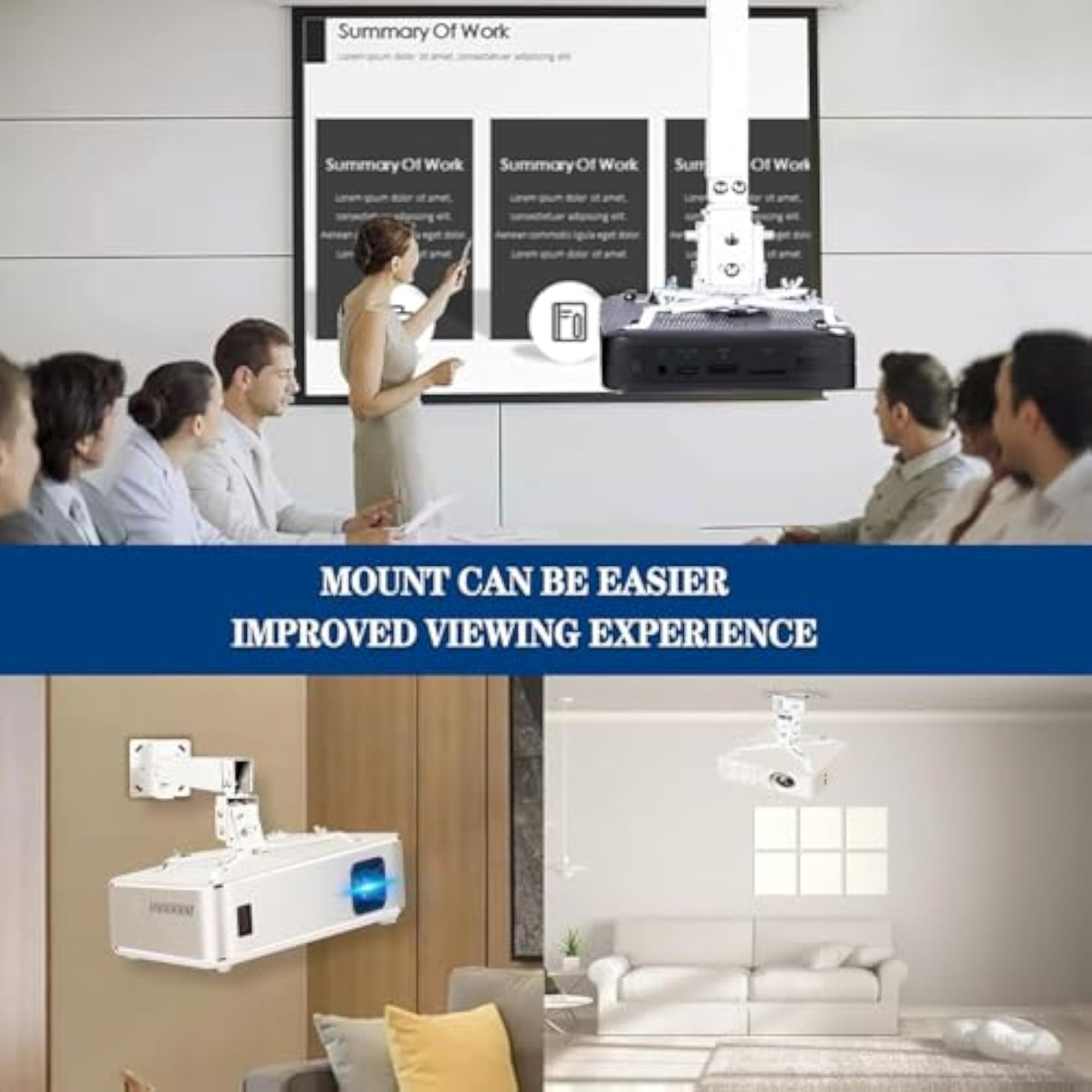 Universal Projector Ceiling Mount Bracket