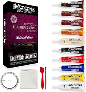 Coconix Vinyl and Leather Repair Kit - Restorer of Your Furniture, Jacket, Sofa, Boat or Car Seat, Super Easy Instructions to Match Any Color, Restore Any Material, Bonded, Italian, Pleather, Genuine