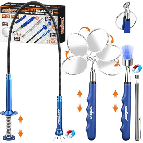 HORUSDY 4PCS Telescoping Magnetic Pick Up Tools Set