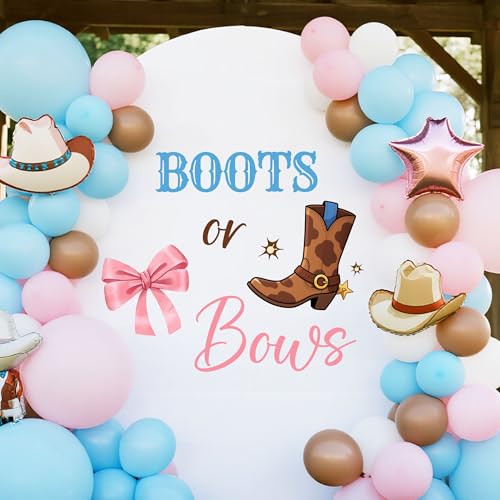 Sticker de pared Boots Or Bows para fiesta de revelación de género miniatura 4