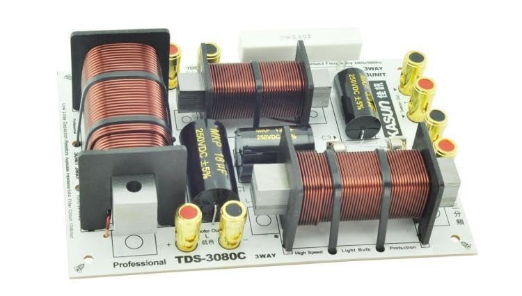 Generic 1pcs 480W 3 Unit Speaker Frequency Divider 3 Way Audio Crossover Filter TDS-3080