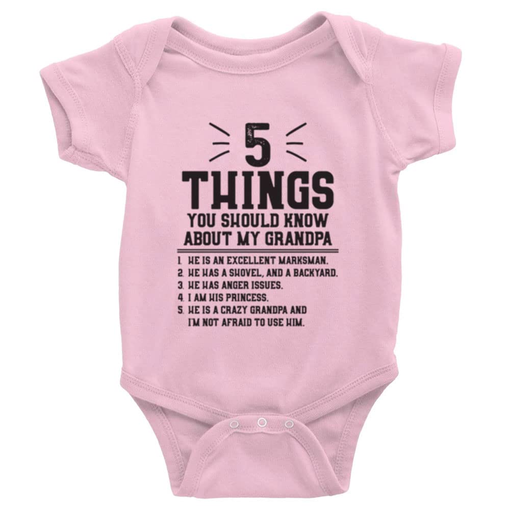 5 Things You Should Konw About My Grandpa Baby Bodysuit Infant Onesie Long Sleeve Playsuit Outfit Unisex