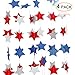 Lumiparty Patriotic Decorations Hanging Streamers (4 Pack), 4th of July Decorations, Red White Blue Star, Patriotic Party Supplies, DIY Birthday Party Decorations, DIY Room Decorations