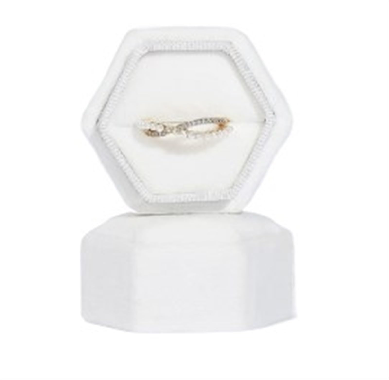 LTYKNGH Ring Box Earring Small Jewellery Organiser Ring Cases(White-B)