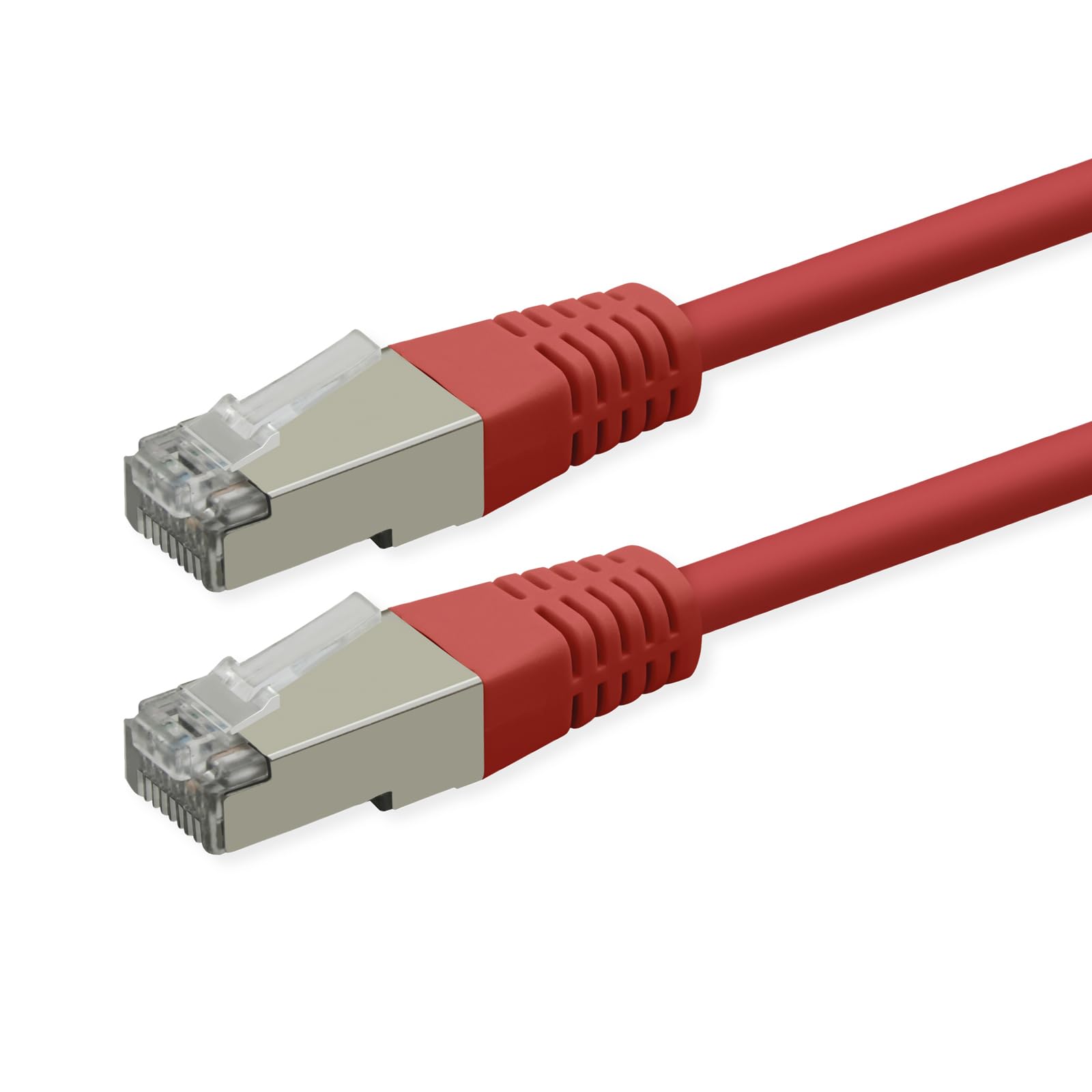 Roline Cable de conexión Cat.6 (Clase E), PoE, S/FTP (PiMF), Rojo, 20 m