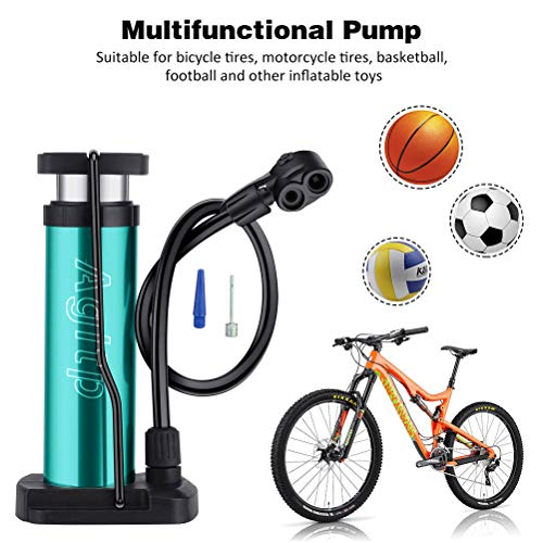 Agltp Bike Pump, Mini Bike Floor Pump Compact Mini Portable Bicycle Foot Pump Compatible With Presta And Schrader Valve Portable Bicycle Pump,Aluminum Alloy Floor Bicycle Pump, Bike Tire Pump #TOP1
