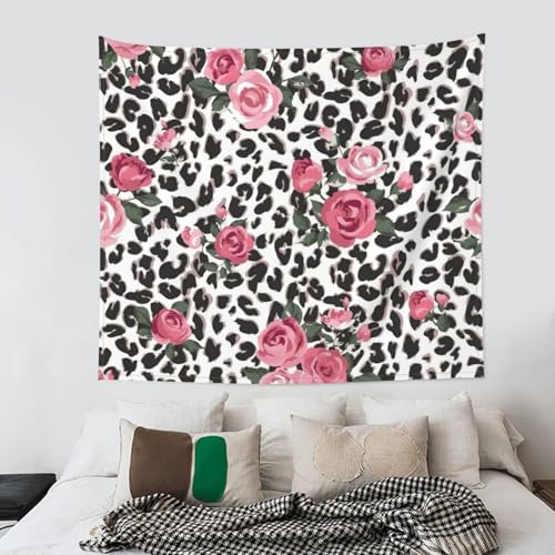 Tapisserie léopard rose pour une décoration de chambre cocooning et moderne