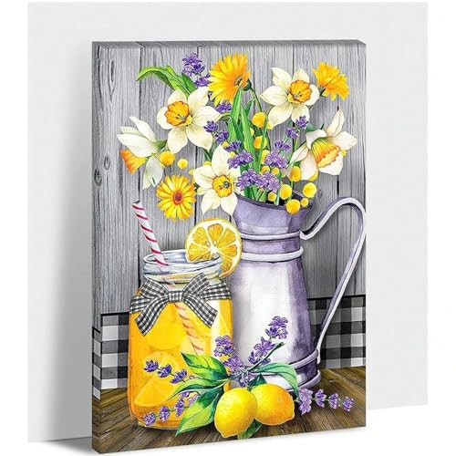 Toile murale vintage tournesols pour rénover votre décoration