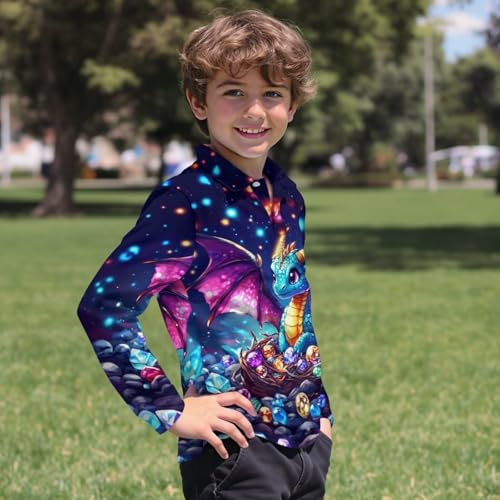 WELLFLYHOM Boys Golf Shirts 3-16T Long Sleeve School Uniform Collared Tennis Shirts Graphic Activewear for Fall Spring4