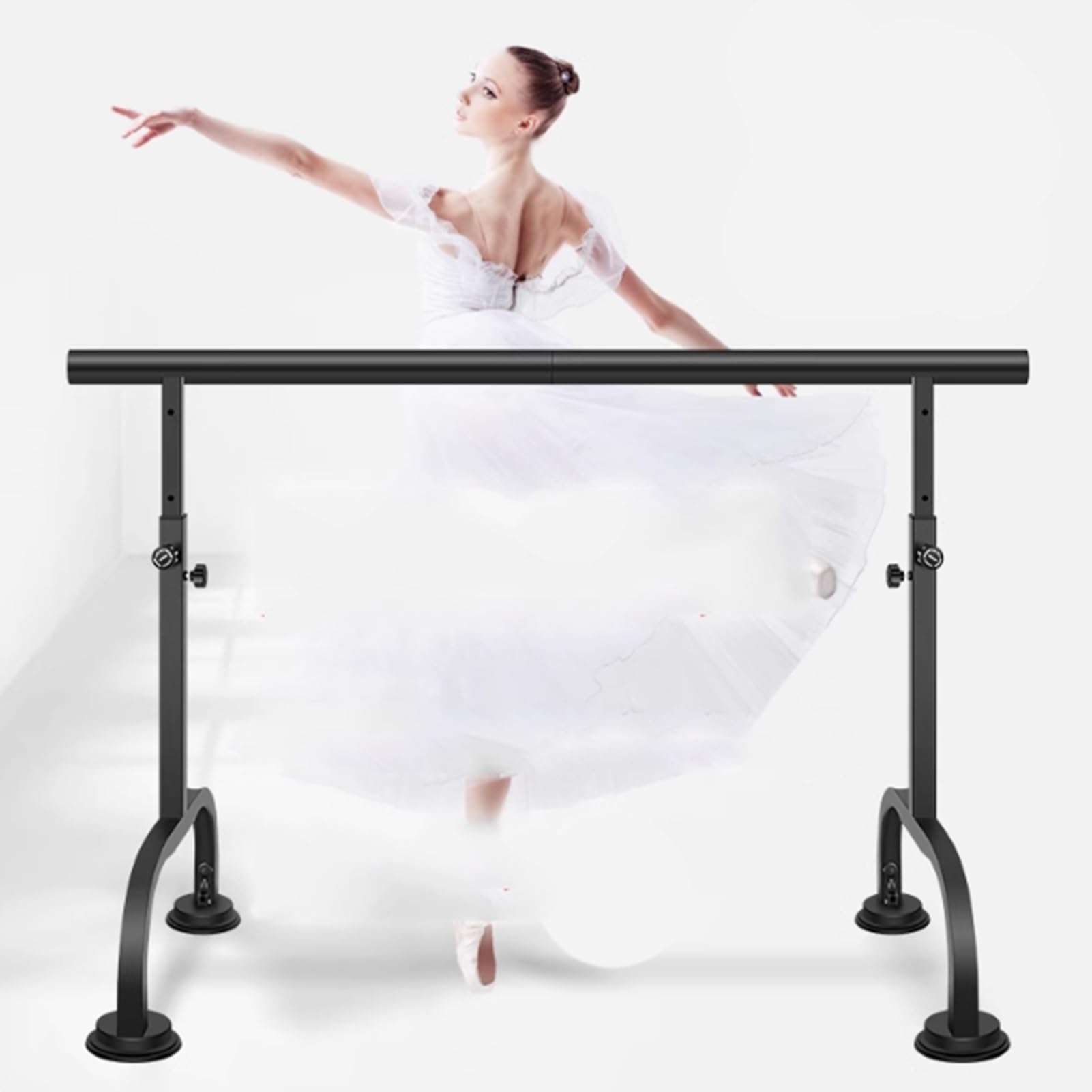 Sbarra da balletto portatile, autoportante, regolabile, per casa, danza e stretching, ideale per adulti, ragazzi e bambini