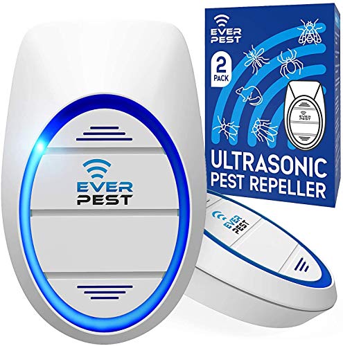 Ultrasonic Pest Repeller Plug in - Electronic Insect Control Defender 2 Pack - Roach Bed Bug Mouse Rodent Mosquito Killer - Indoor Reject Repellent - for Cockroach Ants