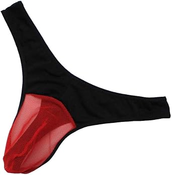 Mens Sexy Cooling Anti-Smell Briefs Breathable Thong See Though Mesh Underwear