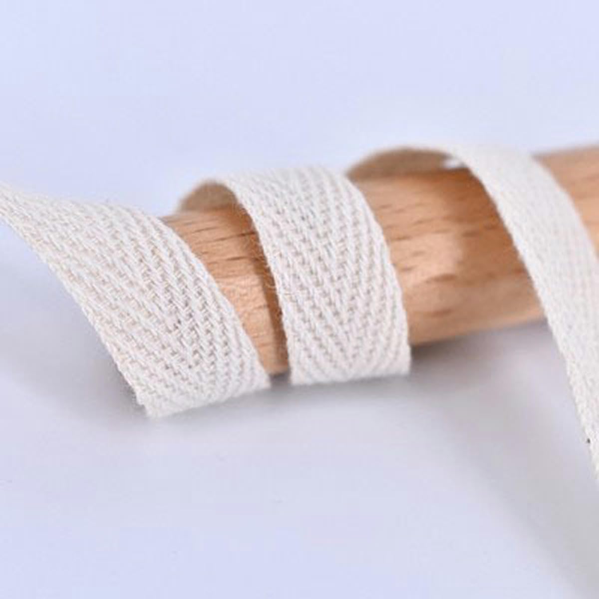 Cinta de espiga de 50 yardas Cinta de algodón Cinturón de alta tenacidad Bolsa Etiqueta Cinta Cinta de coser Encuadernación al bies Accesorios para manualidades DIY-Beige-4cm