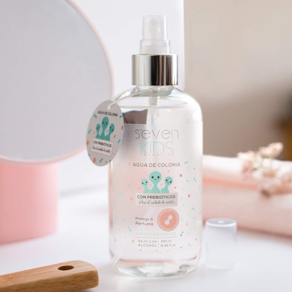 Seven Kids - Agua de Colonia Infantil con Prebióticos y Vitamina B3 o Niacinamida que Protege y Perfuma (250 ml.)