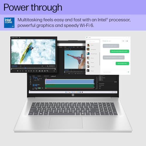 HP Laptop 17.3 pulg FHD Core i3 8GB 256GB SSD Intel Win11 miniatura 4