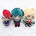 3 szt. My Hero Academia pluszowa lalka zabawki anime Izuku Todoroki Katsuki pluszowy wiszący 10 cm pluszowe laleczki japońska poduszka anime lalka pluszowe lalki zabawka postać plusz