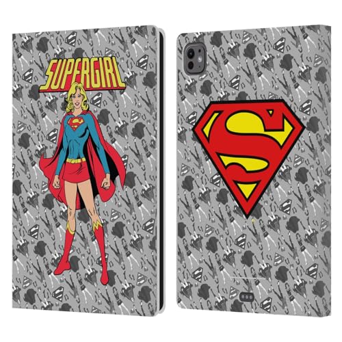 Protection iPad Pro 11 M4 cuir premium finition Art Supergirl DC