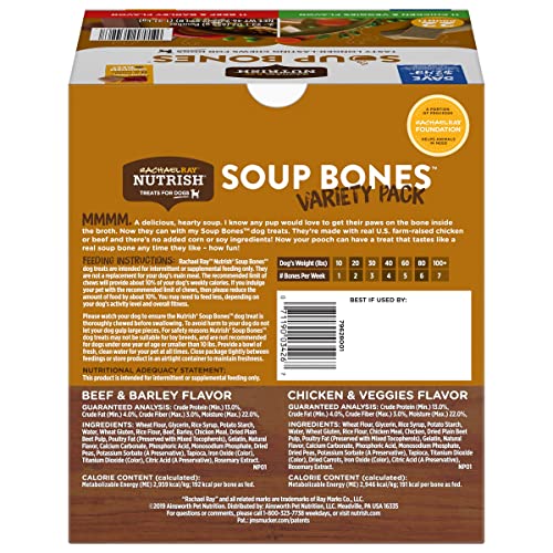 Nutrish 071190034267 Rachael Ray Soup Bones Long Lasting Dog Chews Variety Pack thumb #2