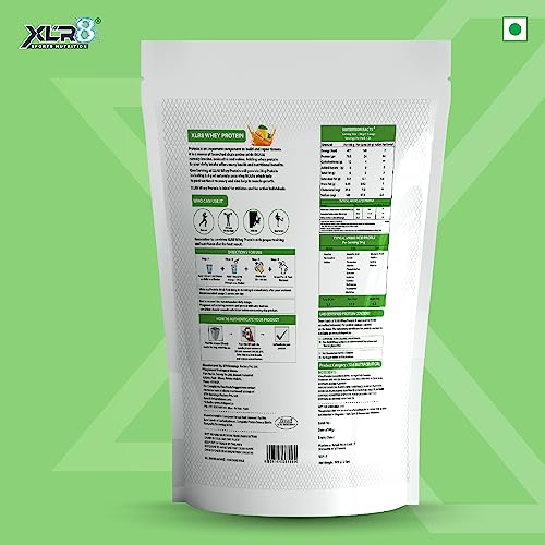 Image of XLR8 Whey Protein Powder with 24 g Protein Content & 5.4 g BCAA (907 g (Pack of 1), Mango)