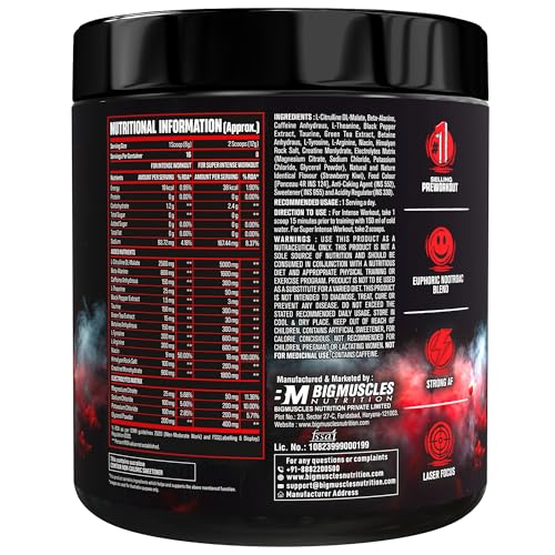 Image of Bigmuscles Nutrition Freak (16 Servings, Strawberry Kiwi) | 100g