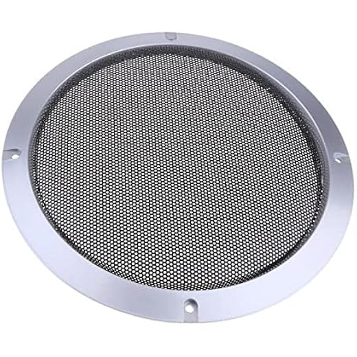 bnf 2x8inch Speaker Grills Cover Case with Screws Silver