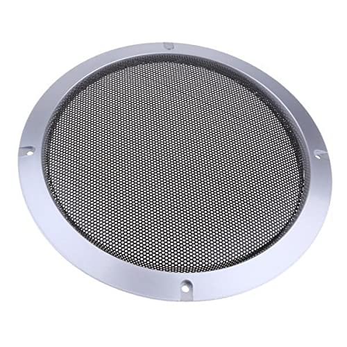 2x8inch Speaker Grills Cover Case with Screws Silver-image-5