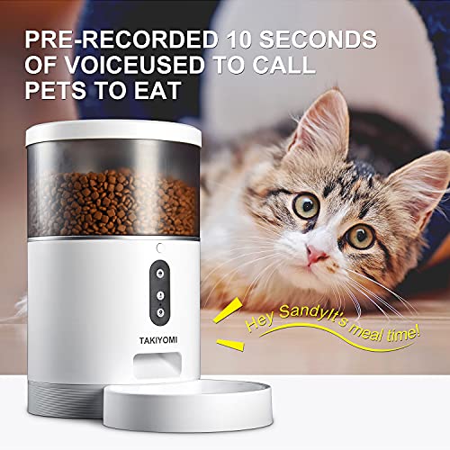 TAKIYOMI Automatic Cat Feeder,4L,Wi-Fi Enabled Smart Pet Feeder for Cats and Dogs, Smart Pet Feeder with APP Control… - Image 4