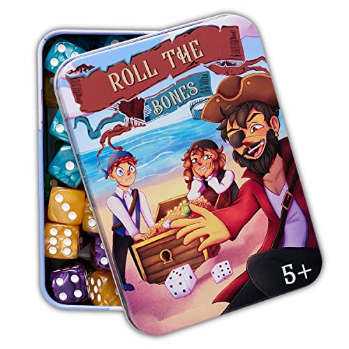 Roll the Bones Dice Game for Kids & Adults, Fastpaced Dice Game for Family Game Night, 26
