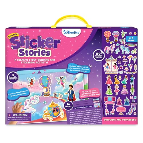Image of Skillmatics Activity Kit - Creative Storytelling & Skill Building with 150+ Reusable Stickers, Educational, Mess-Free Fun, Preschool & Kindergarten Toy, Gifts for Kids Ages 3, 4, 5, 6, 7