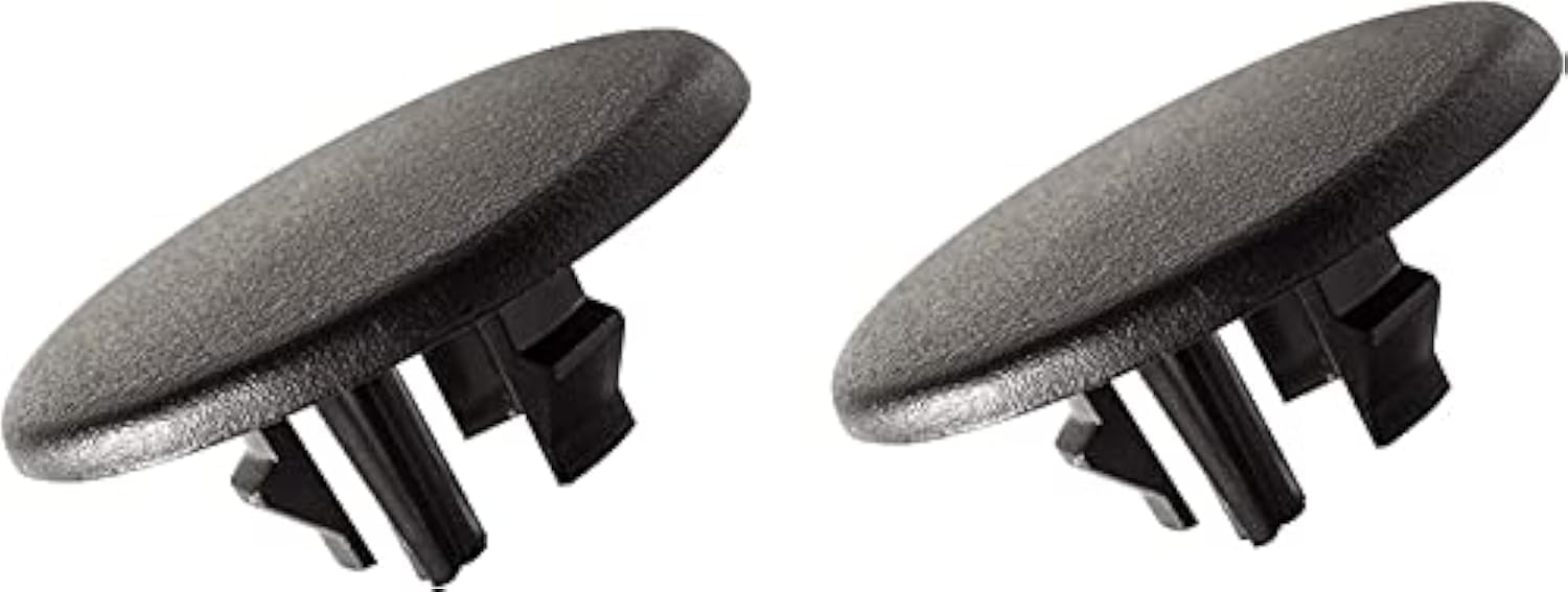 2pcs Armrest Cover Cap for 07-19 Chevy Tahoe Suburban Yukon Cadillac Escalade Seat Parts Replacement OEM GM 15279690 Rear Bucket Seats Arm Rest Handle Trim Bolt Vehicle Accessories (Black)