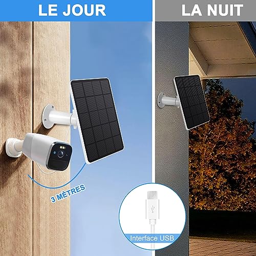 Cámara de seguridad exterior con panel solar y protección impermeable total 4