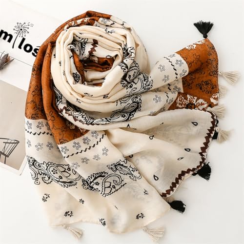 Soft Scarf for Women Girls Boho Large Lightweight Scarves Shawls Wraps for Four Seasons 70 x 35 inches2
